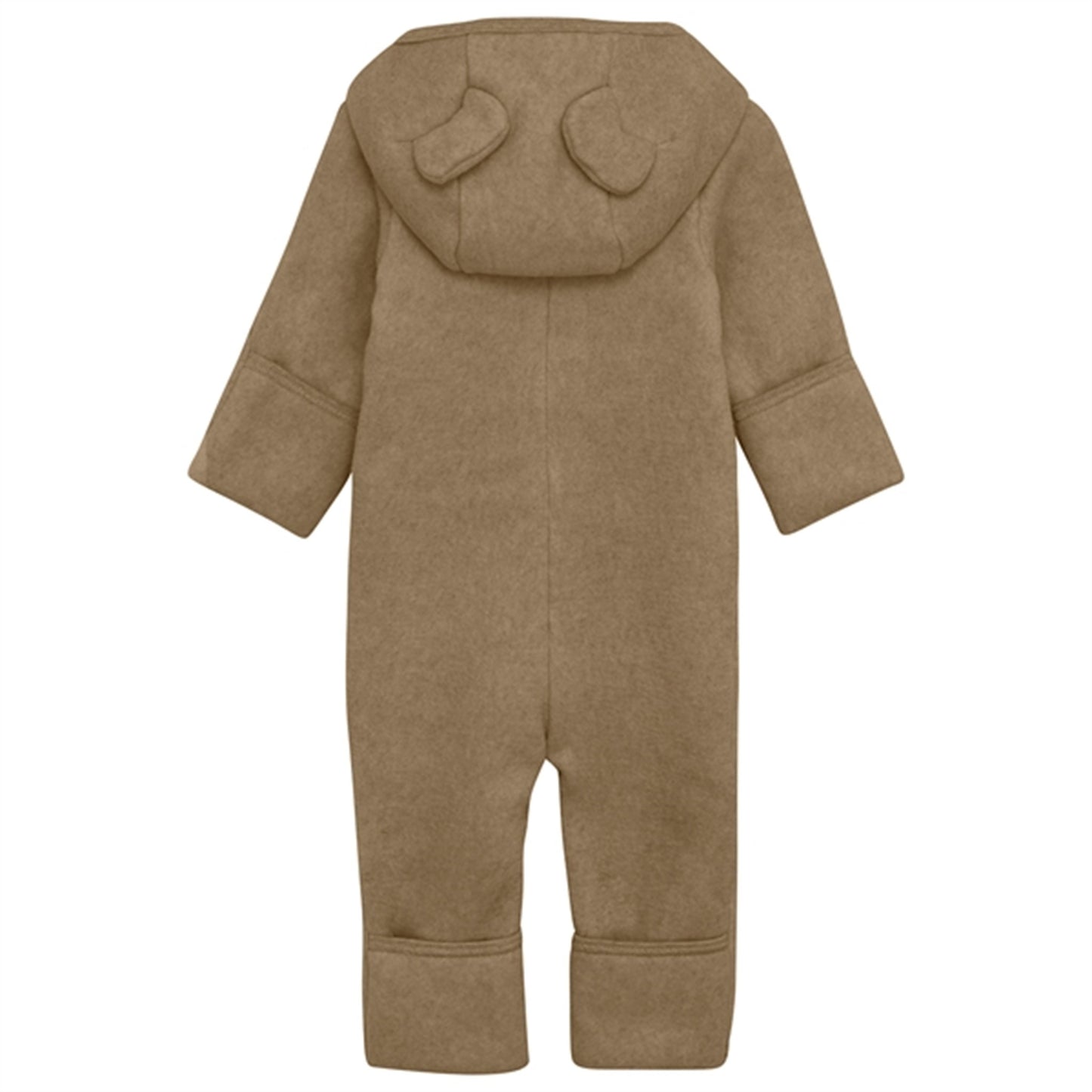 Huttelihut Pram Suit Ears Cotton Fleece Molé Melange