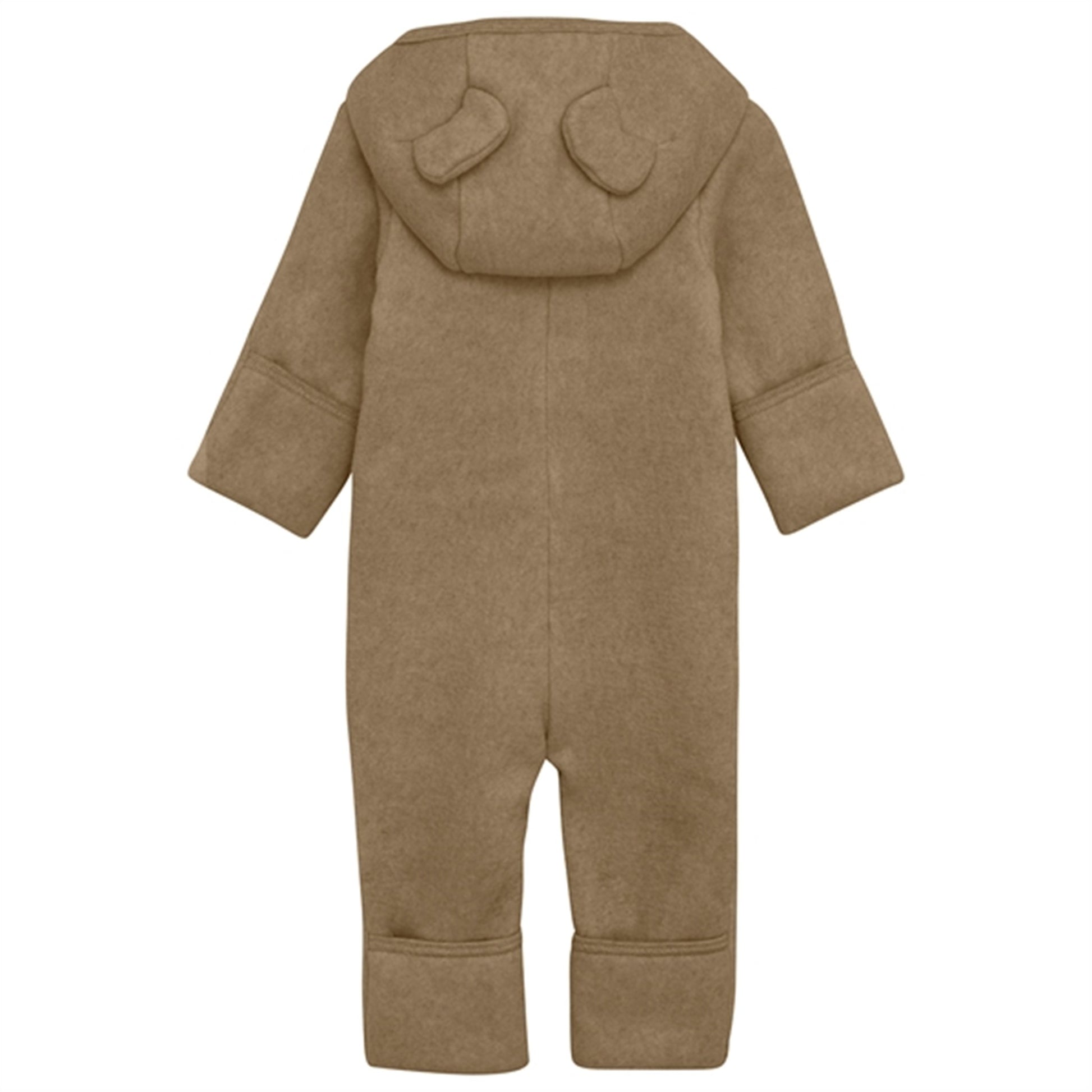 Huttelihut Pram Suit Ears Cotton Fleece Molé Melange