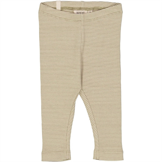 Wheat Warm Stone Stripe Jersey Leggings