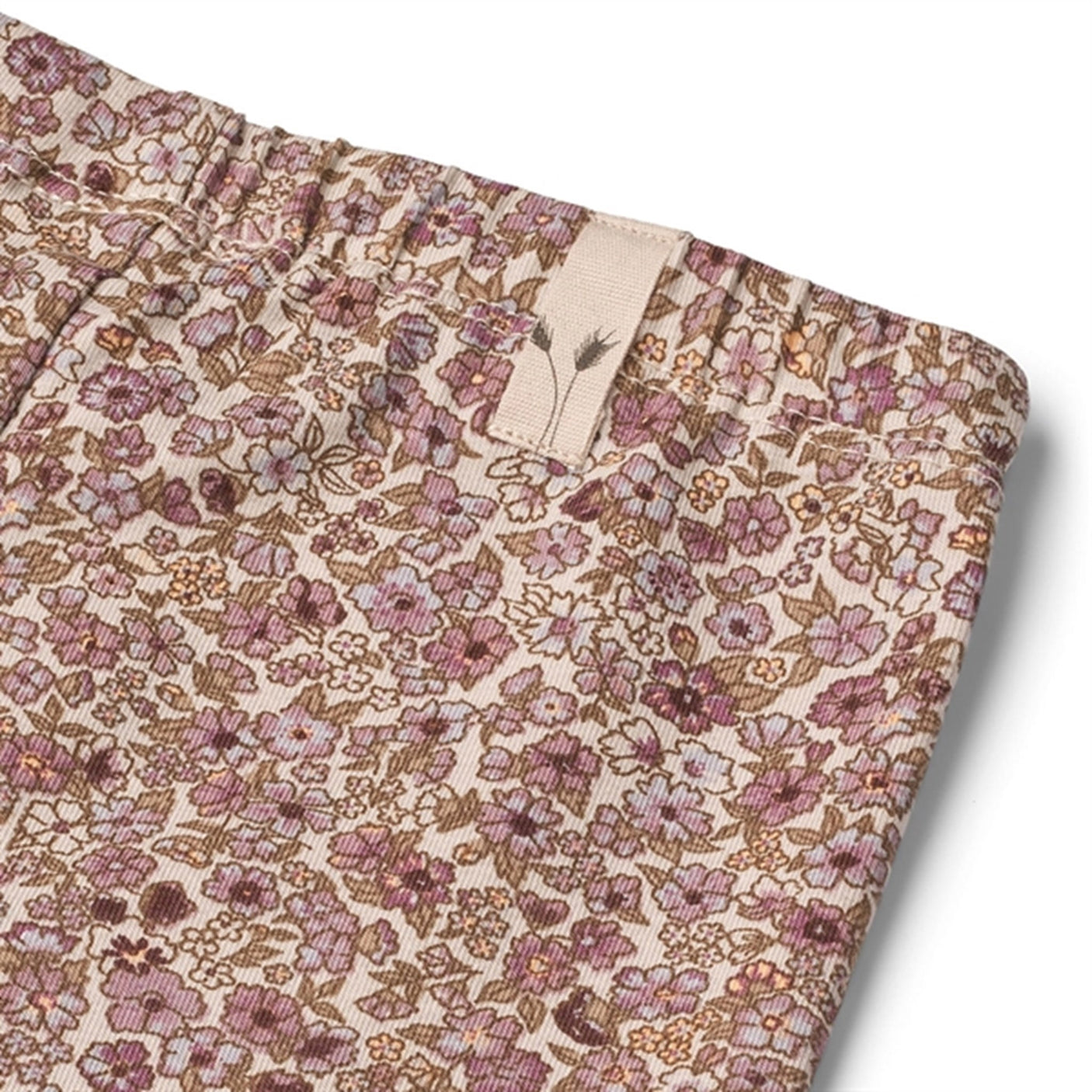 Wheat Grey Rose Flowers Jules Jersey Leggings