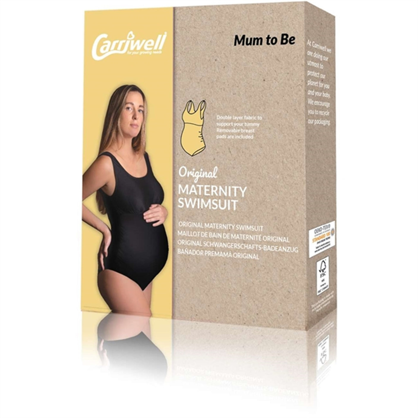 Carriwell Maternity Swimsuit Black