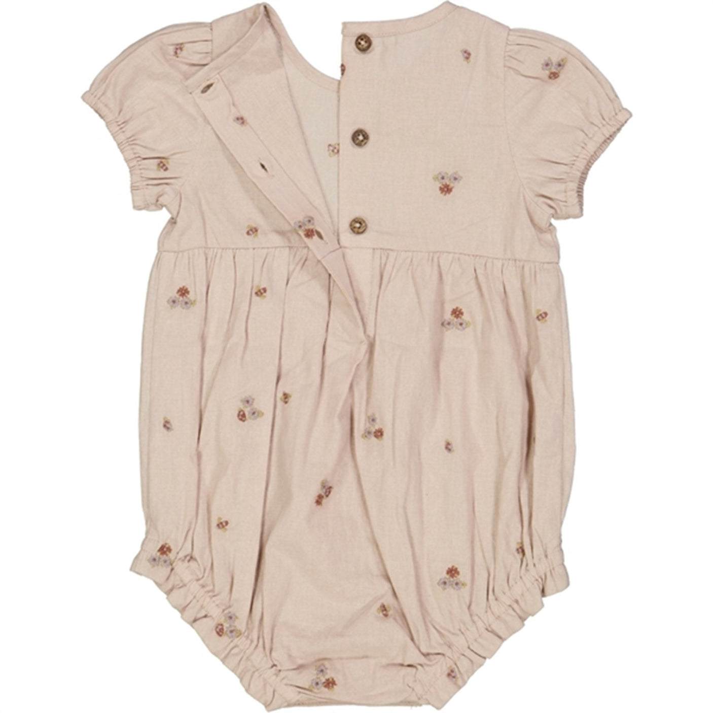 Wheat Embroidery Flowers Victoria Romper
