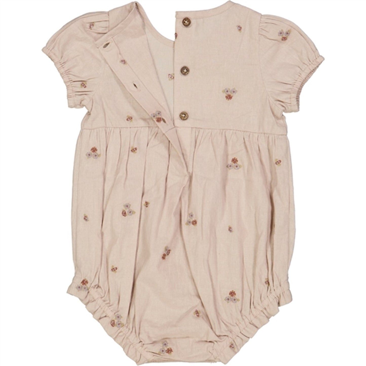 Wheat Embroidery Flowers Victoria Romper
