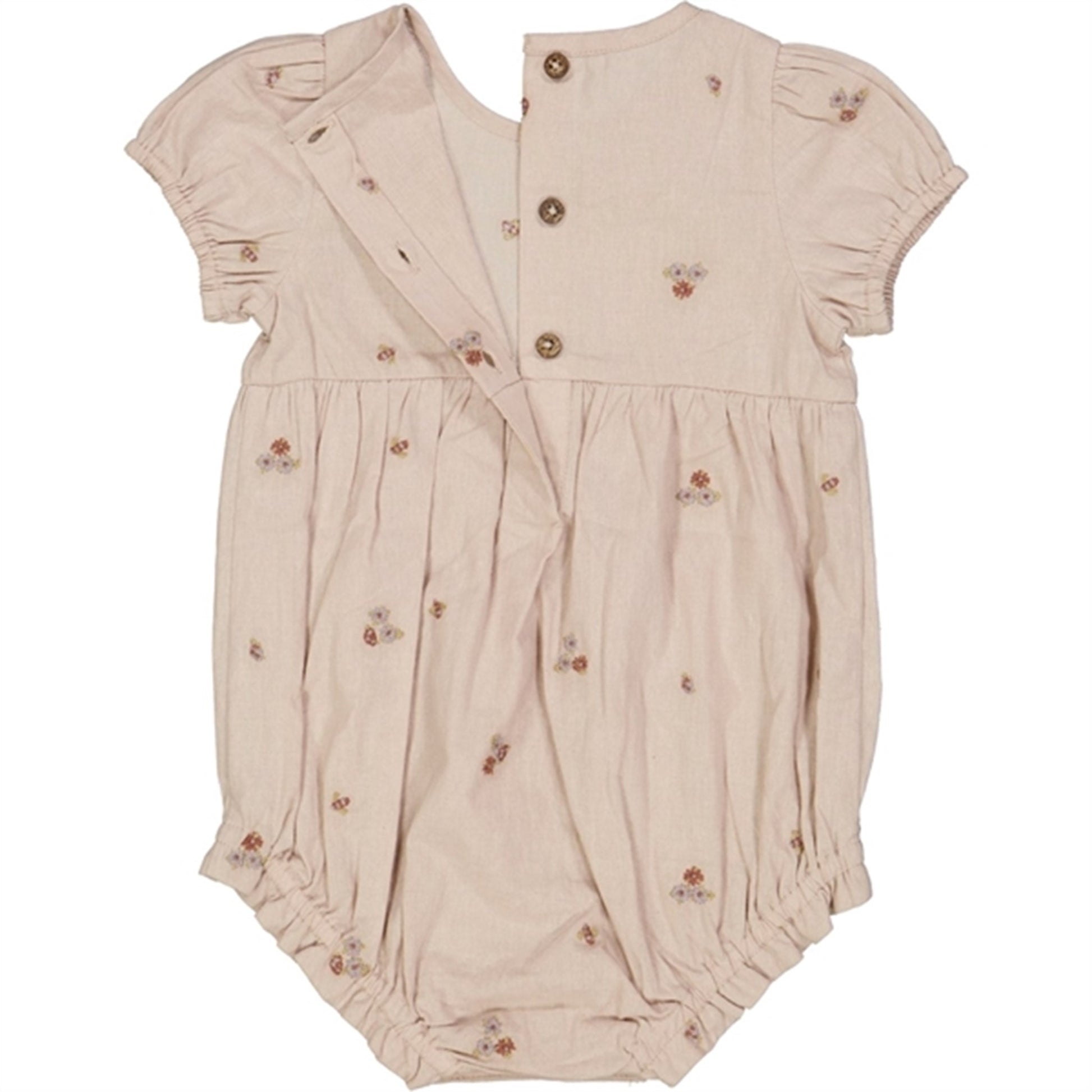 Wheat Embroidery Flowers Victoria Romper