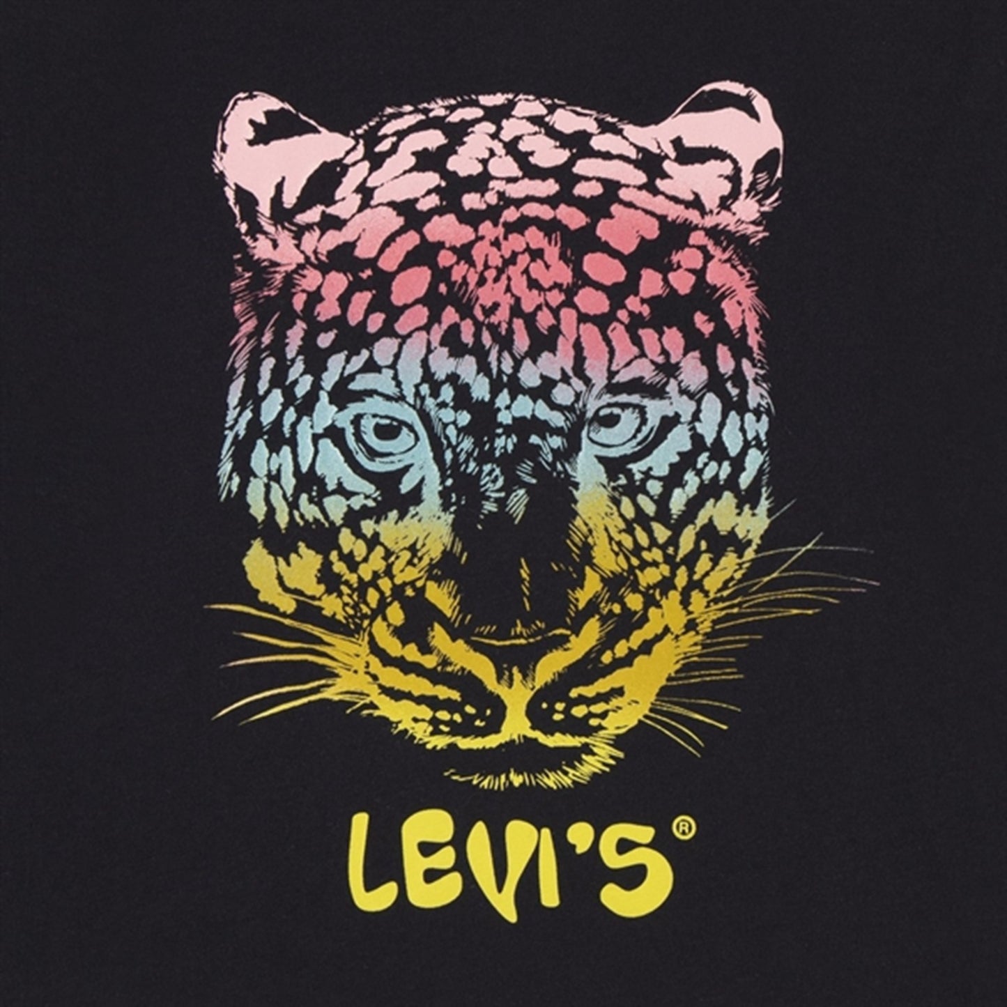 Levi's Leopard Oversized T-Shirt Caviar
