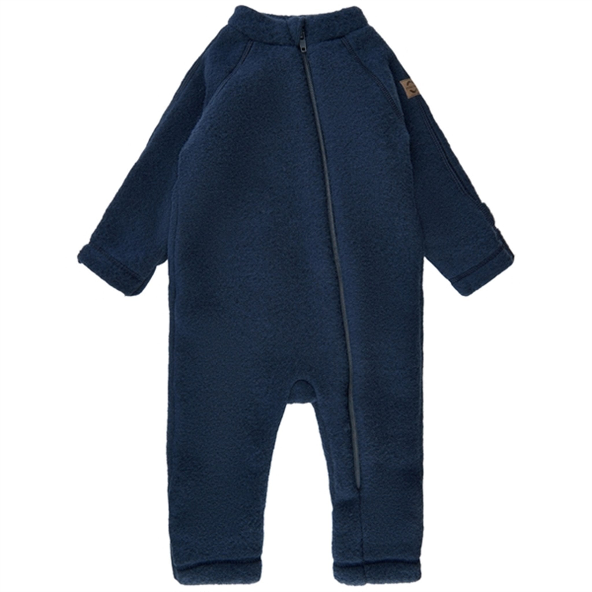 Mikk-Line Wool Baby Suit Anthracite Melange