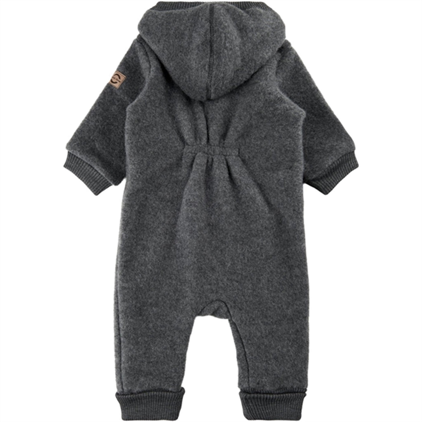 Mikk-Line Wool Suit W. Hood Anthracite Melange