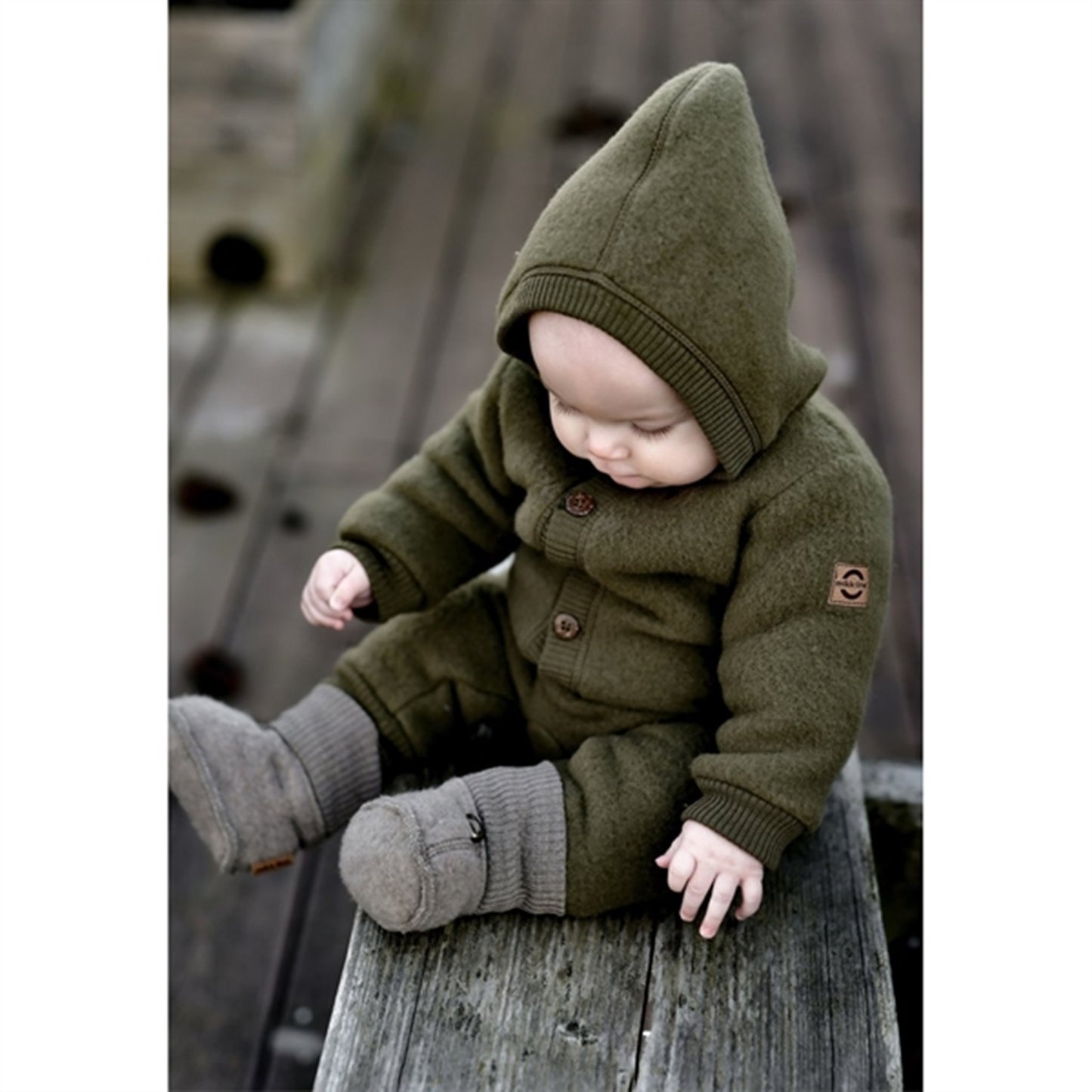 Mikk-Line Wool Suit W. Hood Beech