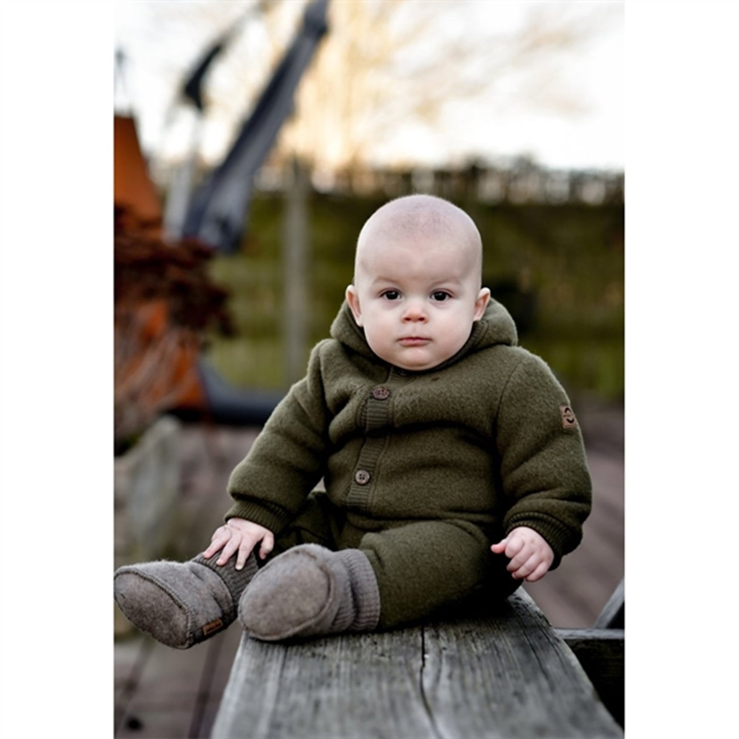 Mikk-Line Wool Suit W. Hood Beech