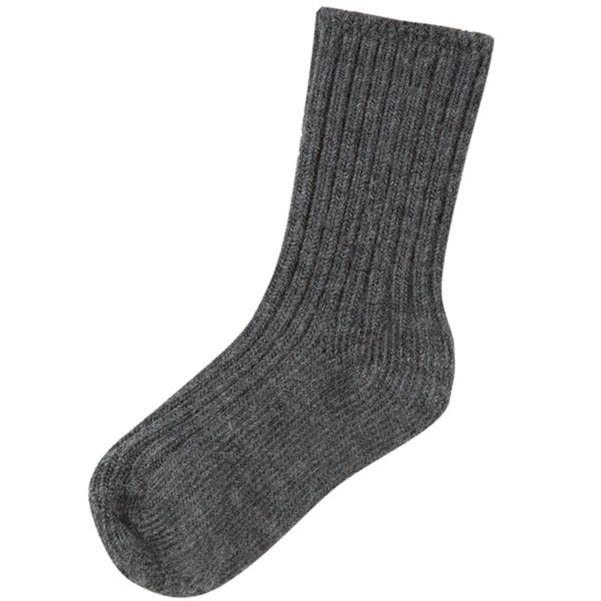 Joha Wool Dark Grey Socks
