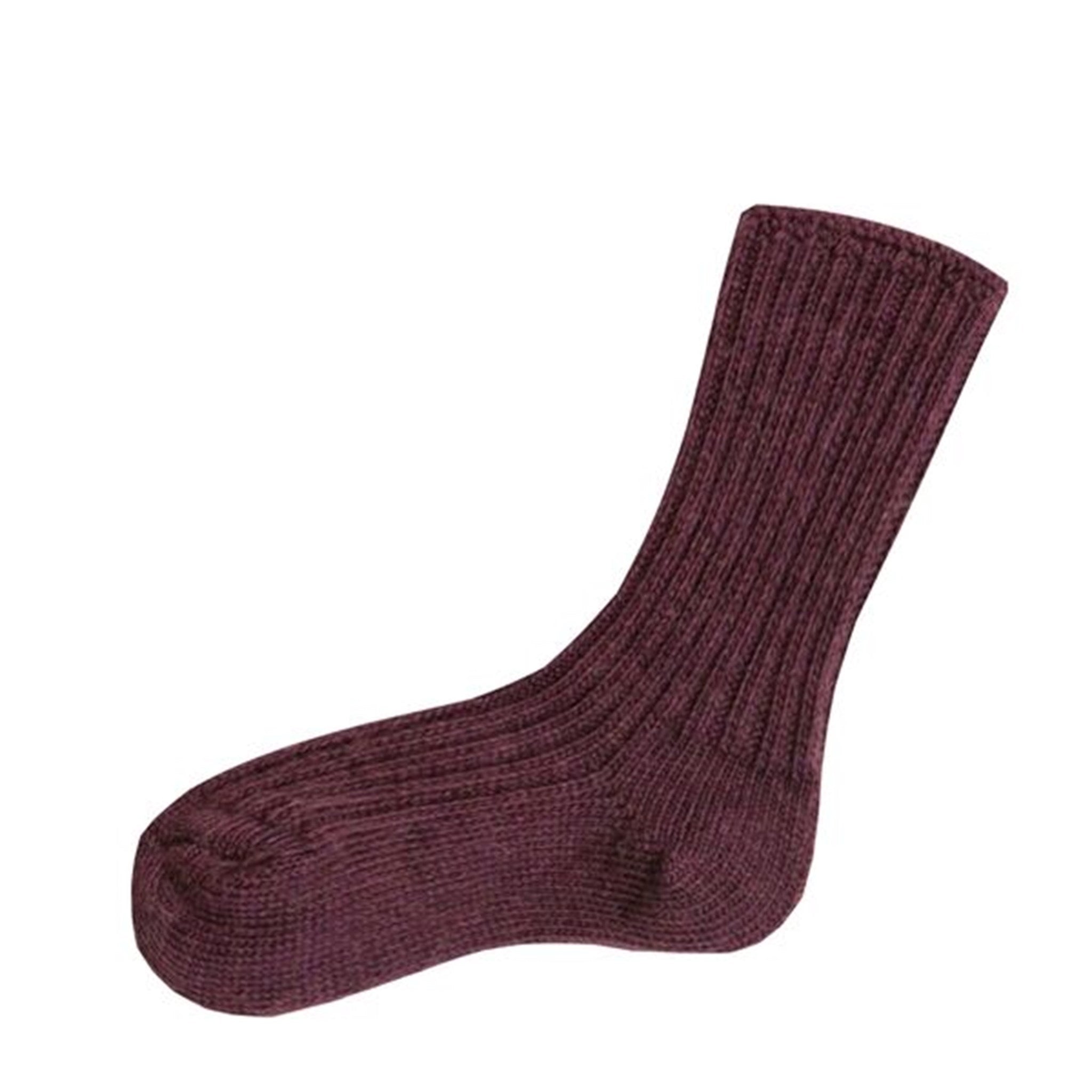 Joha Wool Aubergine Socks