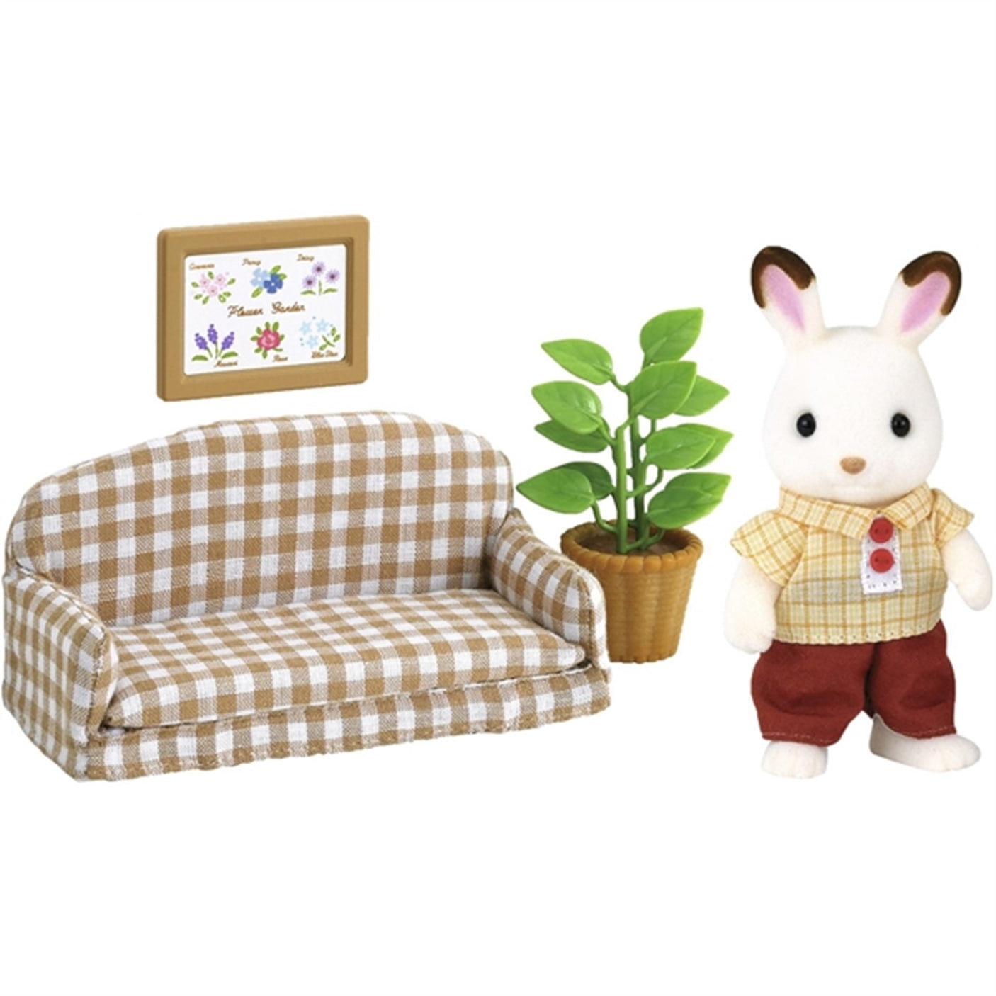 Sylvanian Families® Chocolate Rabbit Father Set (Settee)