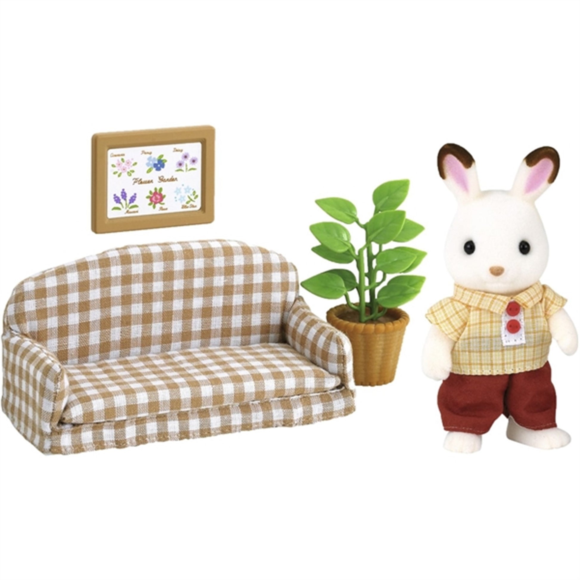 Sylvanian Families® Chocolate Rabbit Father Set (Settee)