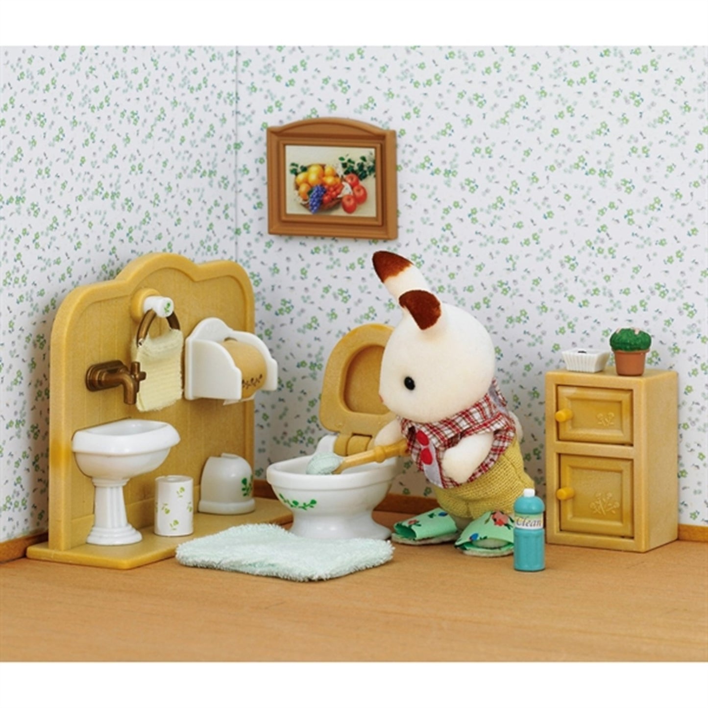 Sylvanian Families® Chocolate Rabbit Brother Set (Washroom)