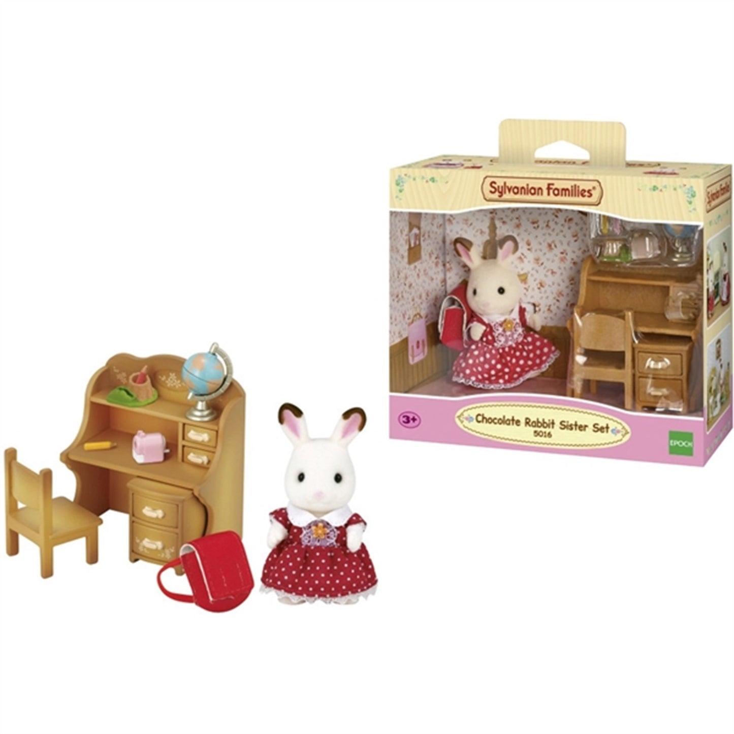 Sylvanian Families® Chocolate Rabbit Sister Set (Desk)