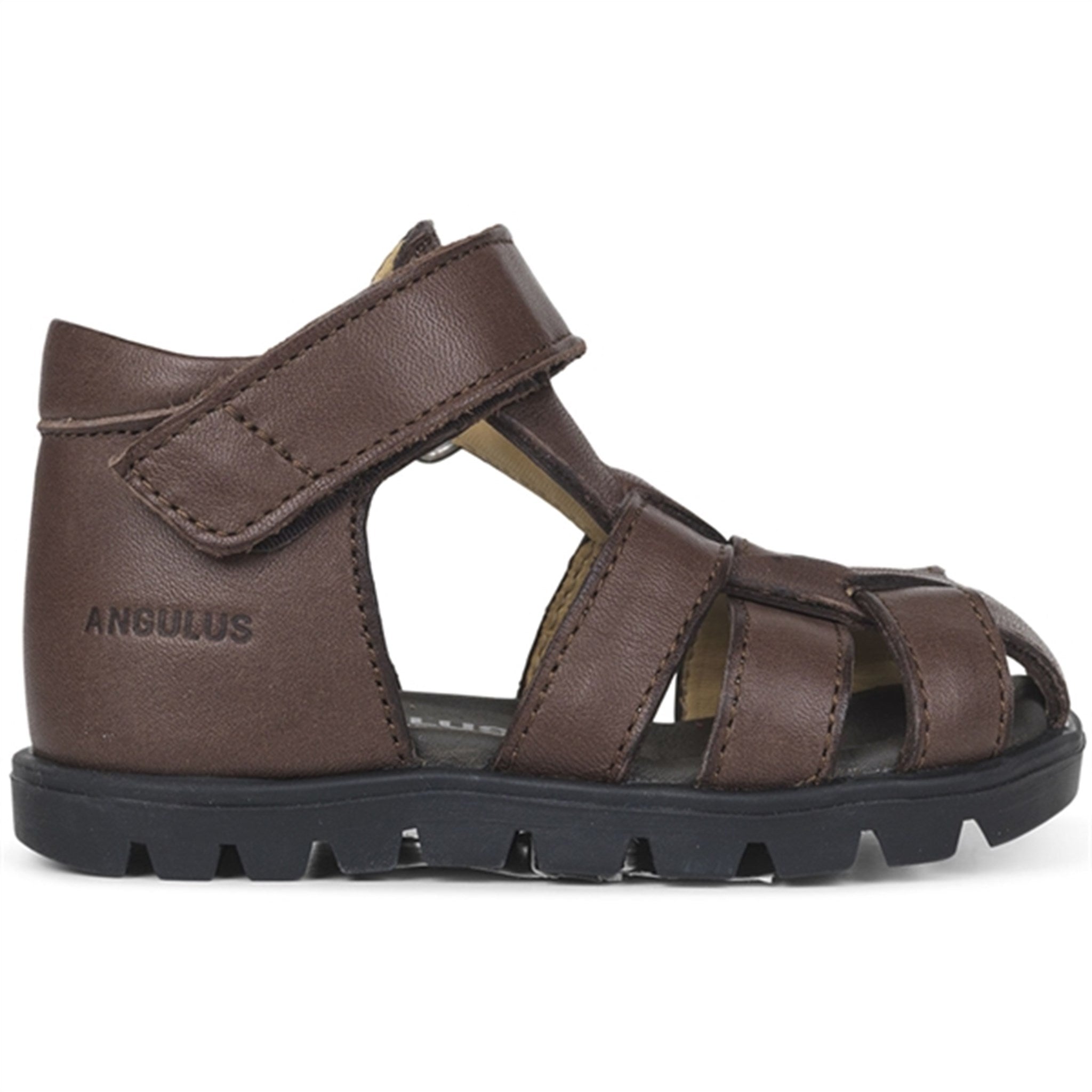 Angulus Starter Sandal w. Velcro Dark Brown 5019-301-1547 6