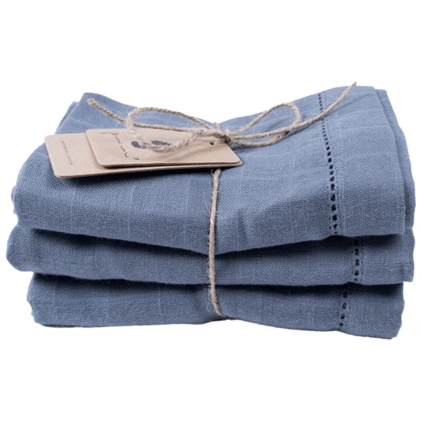Pine Cone Muslin Cloth 3-pack Edith Blueberry