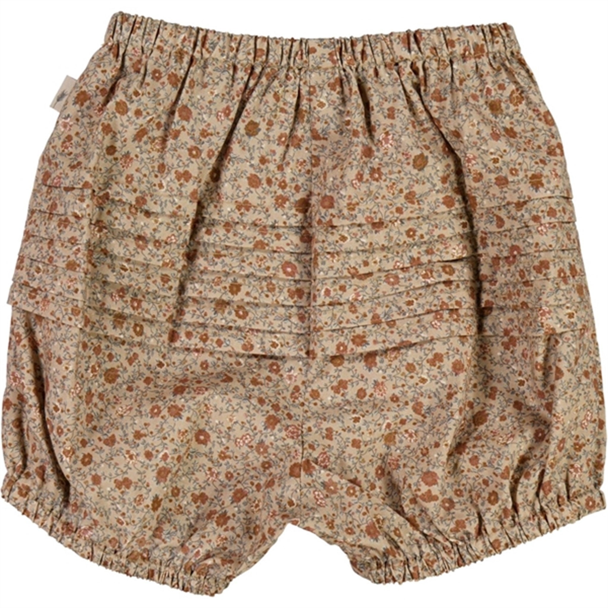 Wheat Rose Tangled Flowers Nappy Shorts 2