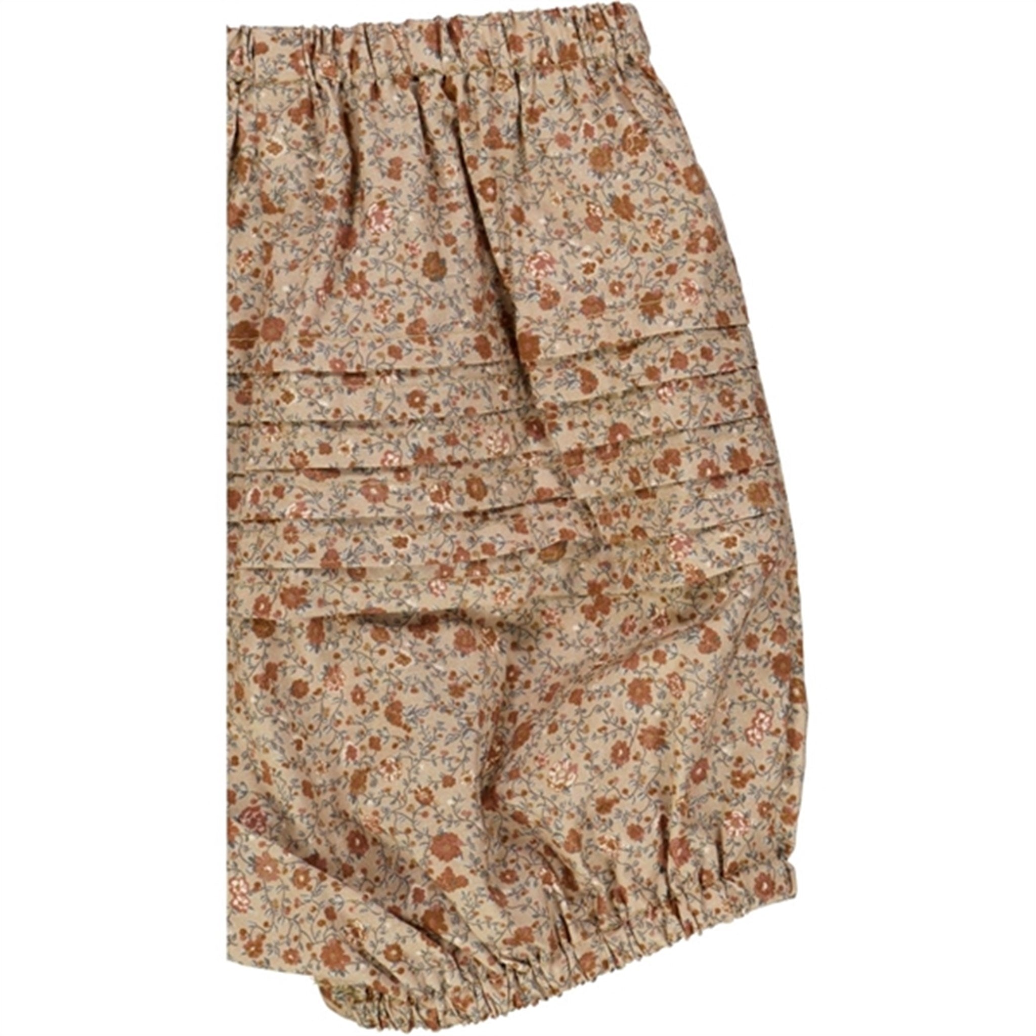 Wheat Rose Tangled Flowers Nappy Shorts 3