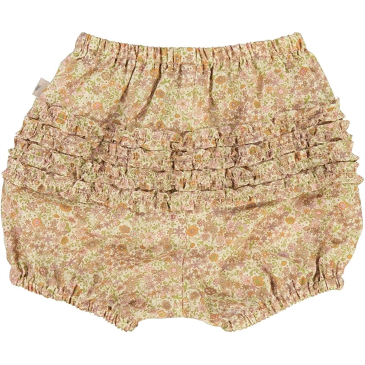 Wheat Moonlight Flowers Ruffles Bloomers