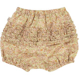 Wheat Moonlight Flowers Ruffles Bloomers