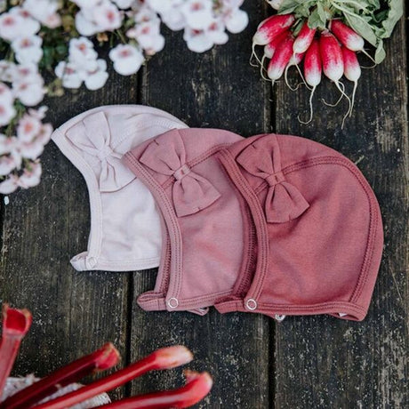 Racing Kids Baby Beanie Bow Light Rose