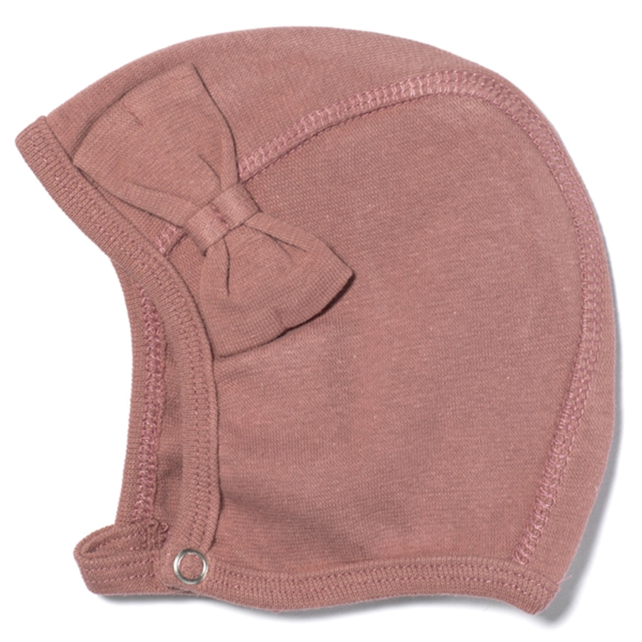 Racing Kids Baby Beanie Bow Old Rose