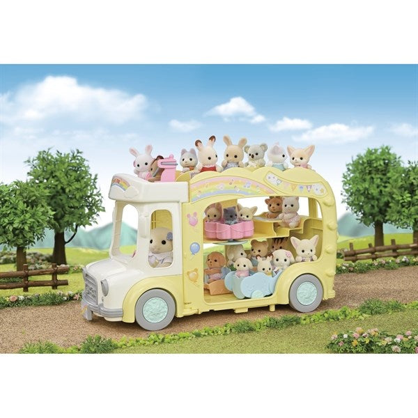 Sylvanian Families® Rainbow Fun Nursery Bus 2