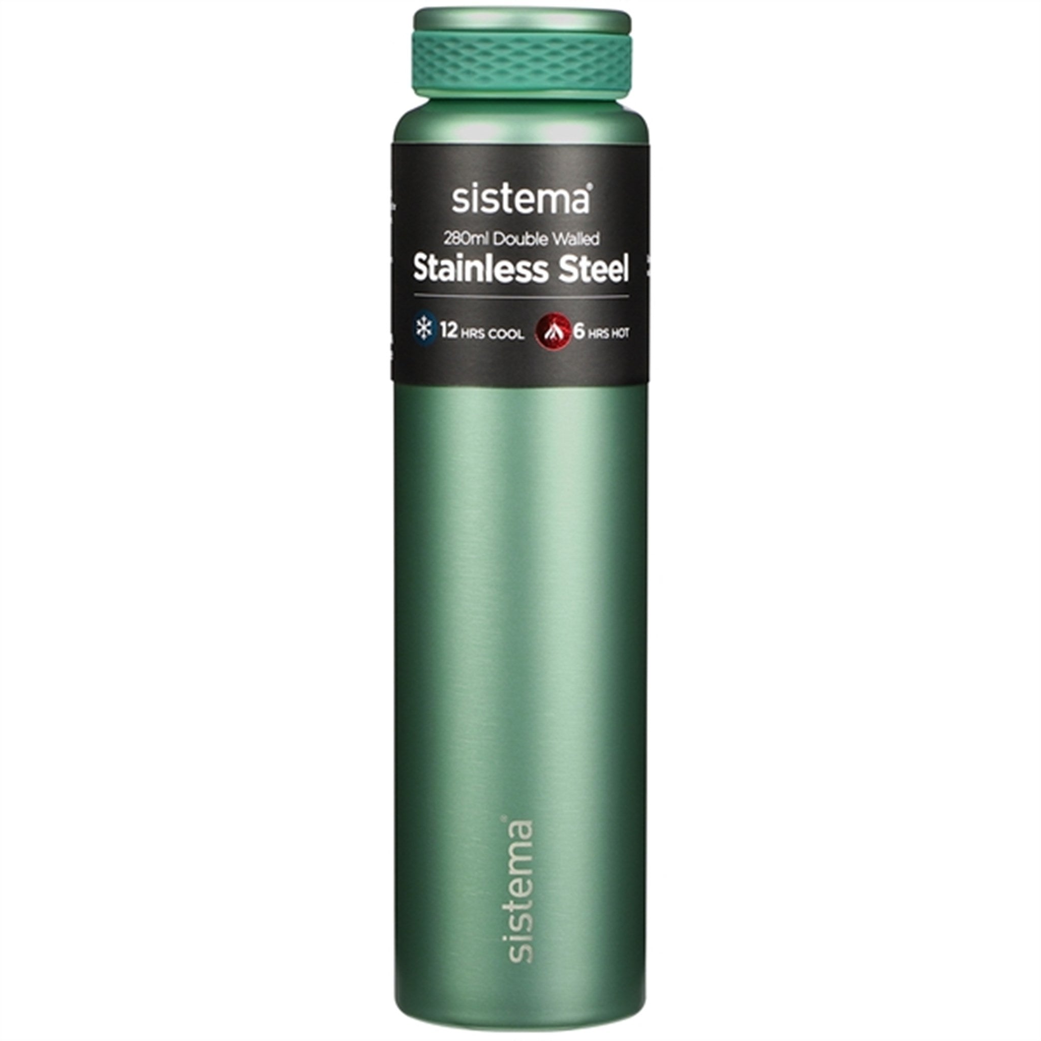 Sistema Stainless Steel Water Bottle 280 ml Green