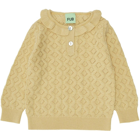 FUB Baby Pointelle Blouse Buttermilk