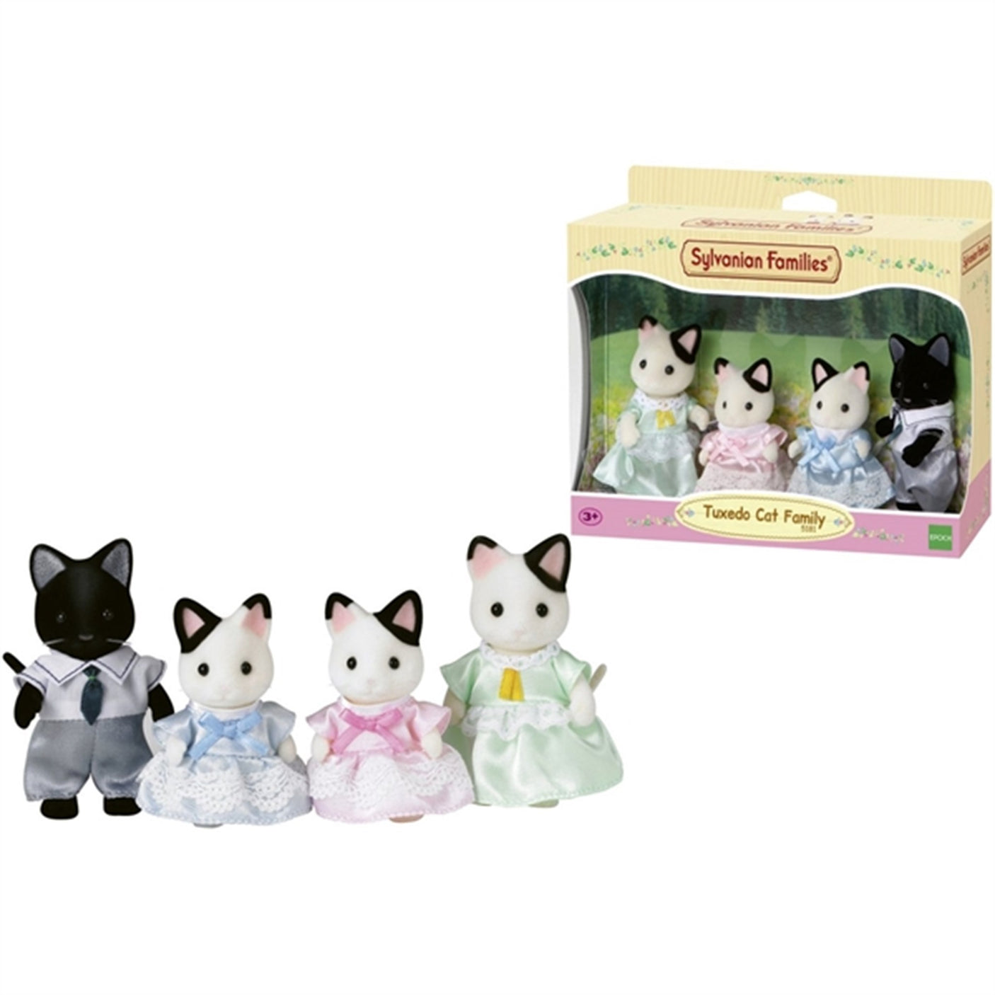 Sylvanian Families® Tuxedo Cat Family