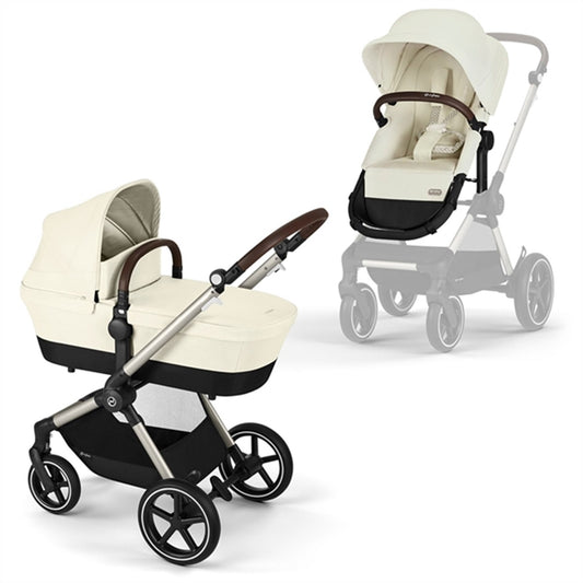 Cybex Eos Lux Seashell Beige 2-in-1 Stroller