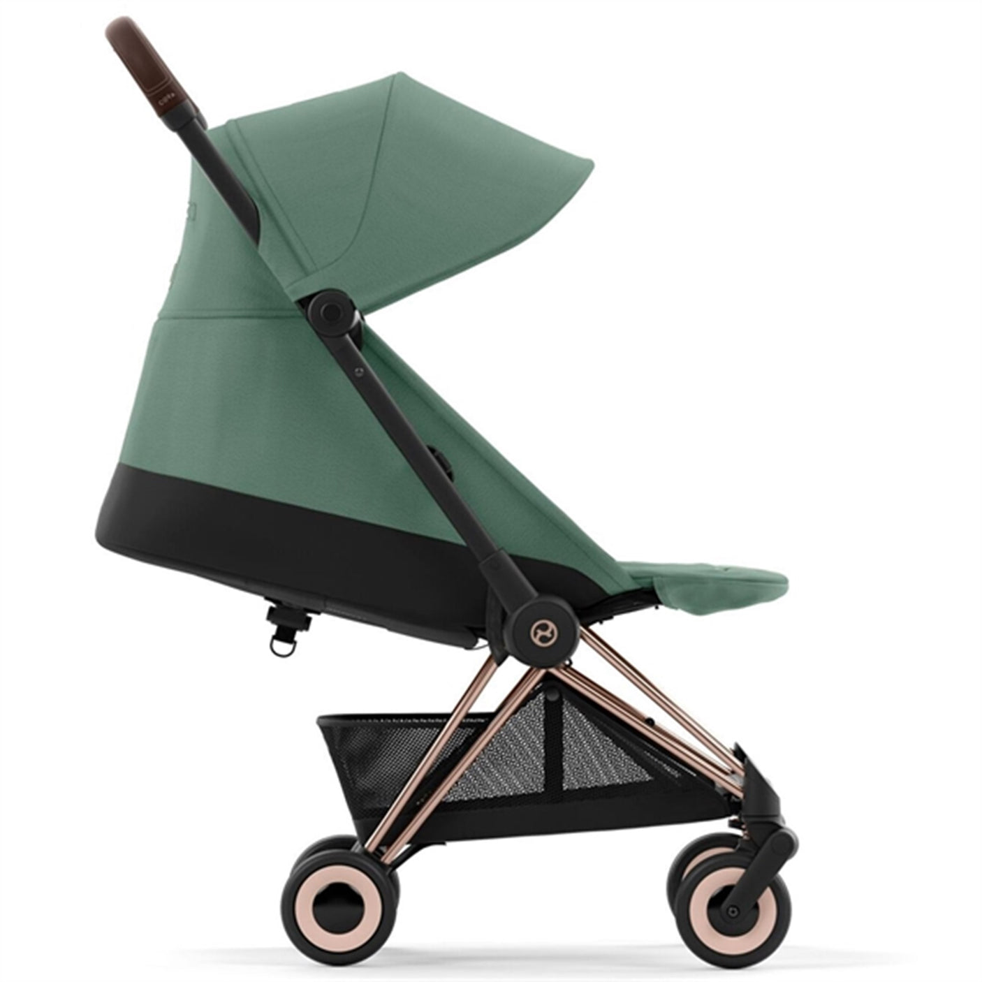 Cybex Coya Stroller Rosegold Leaf Green