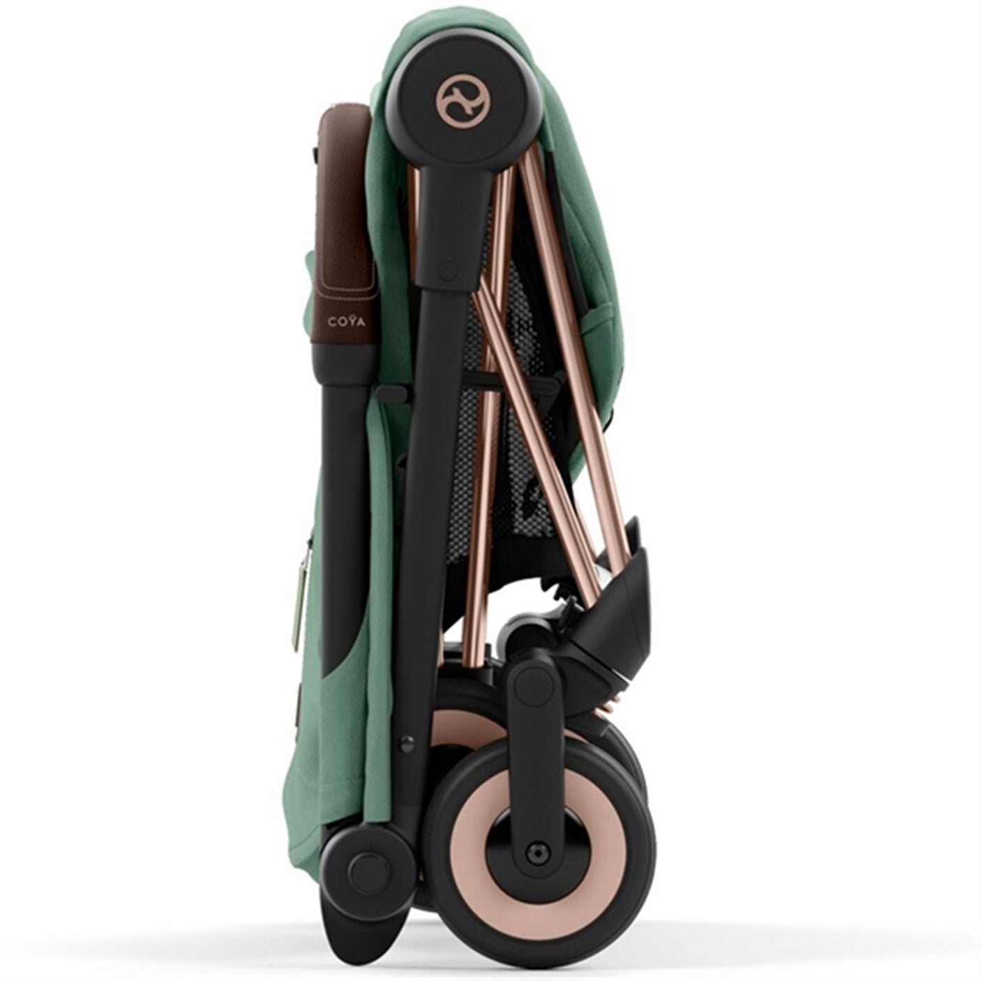Cybex Coya Stroller Rosegold Leaf Green