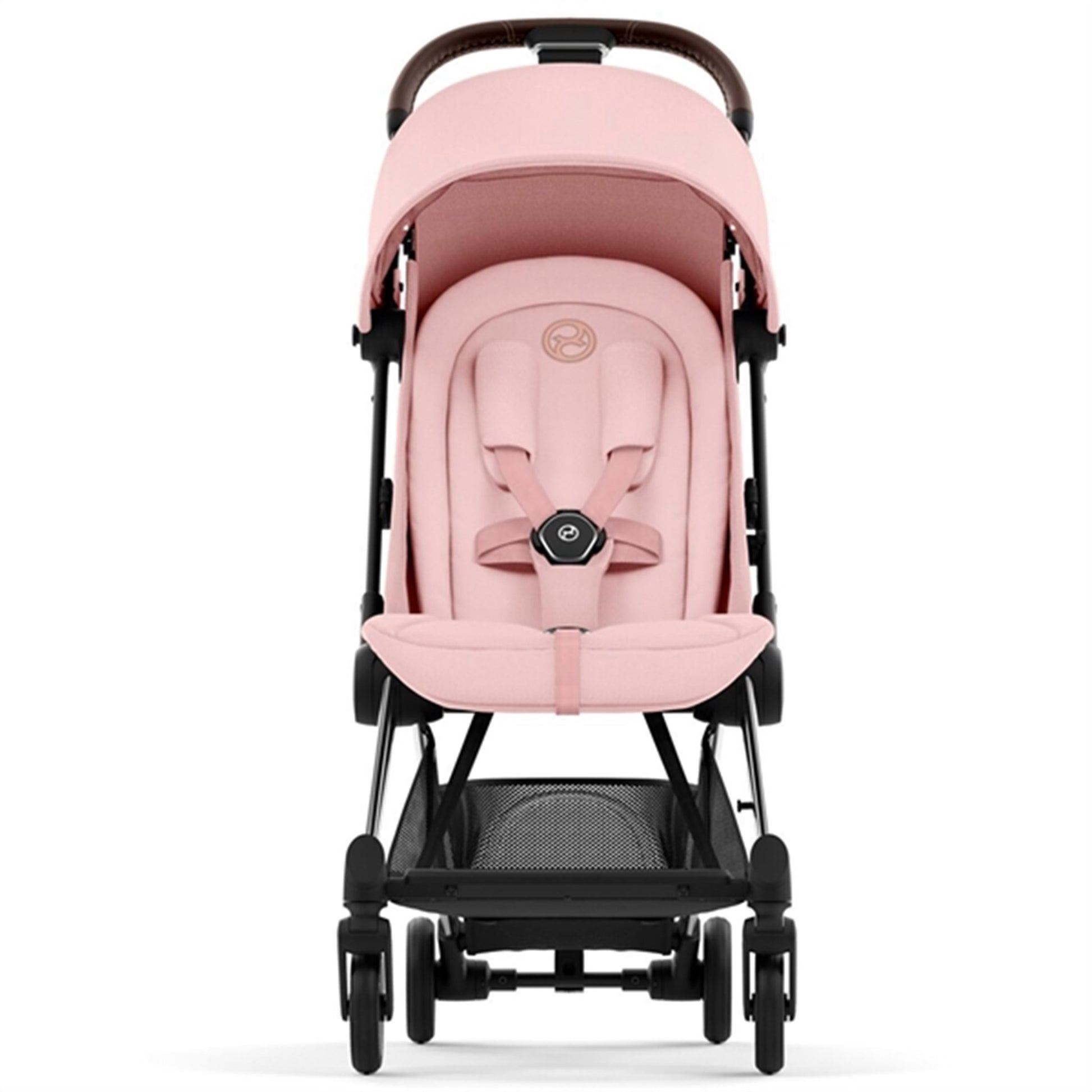 Cybex COYA Stroller Chrome Dark Brown Peach Pink