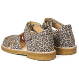 Angulus Sandal W. Velcro Leopard