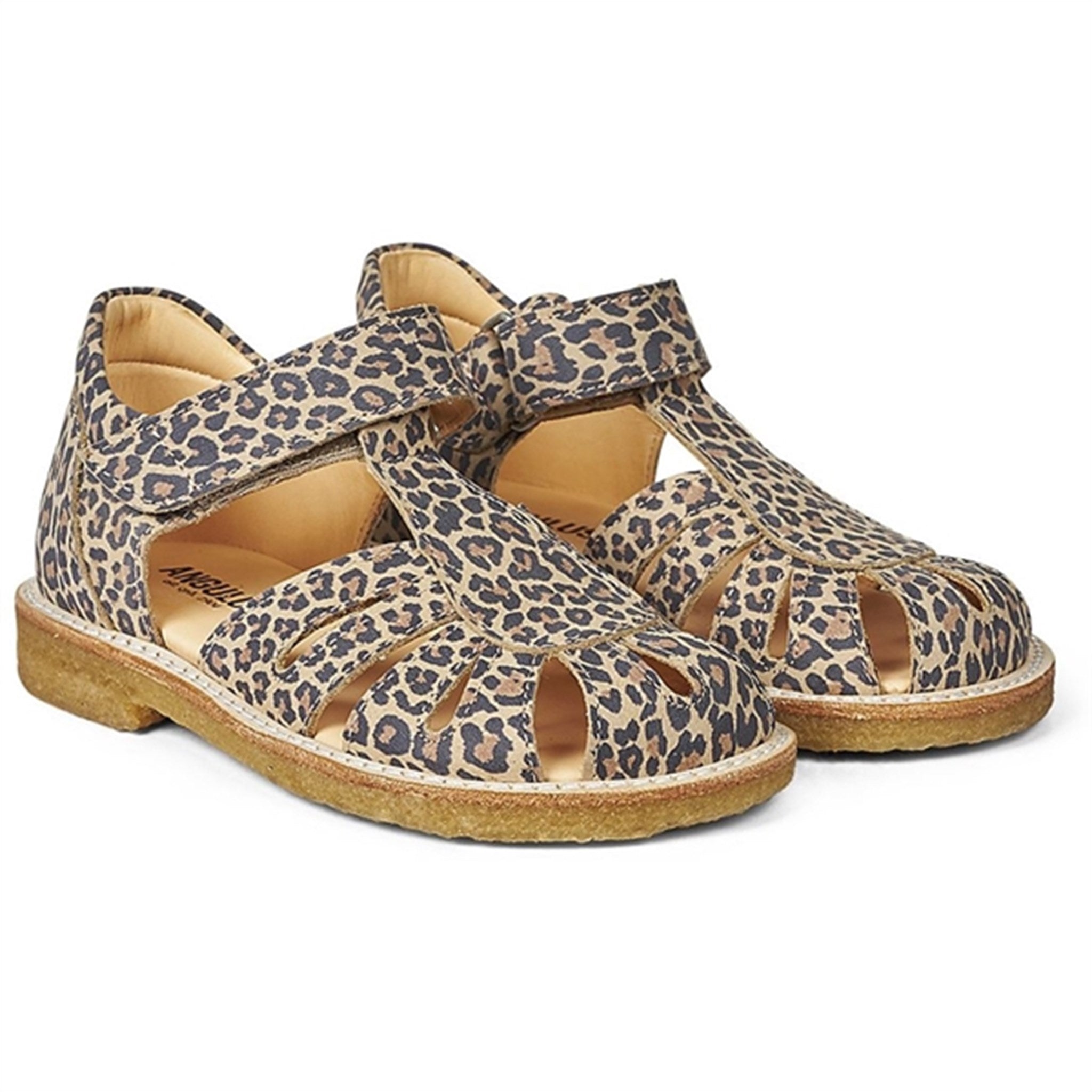 Angulus Sandal W. Velcro Leopard