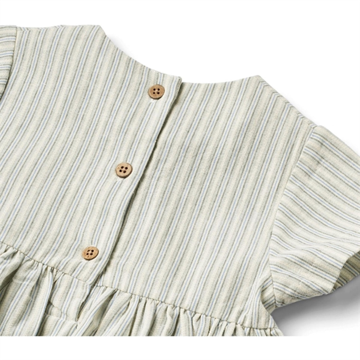 Wheat Aquablue Stripe Dress Esmaralda