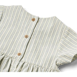Wheat Aquablue Stripe Dress Esmaralda