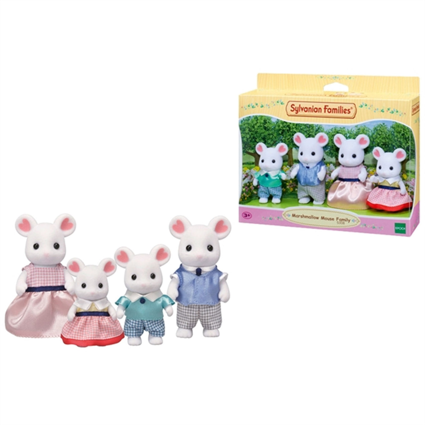 Sylvanian Families® Marshmallow Mouse Family