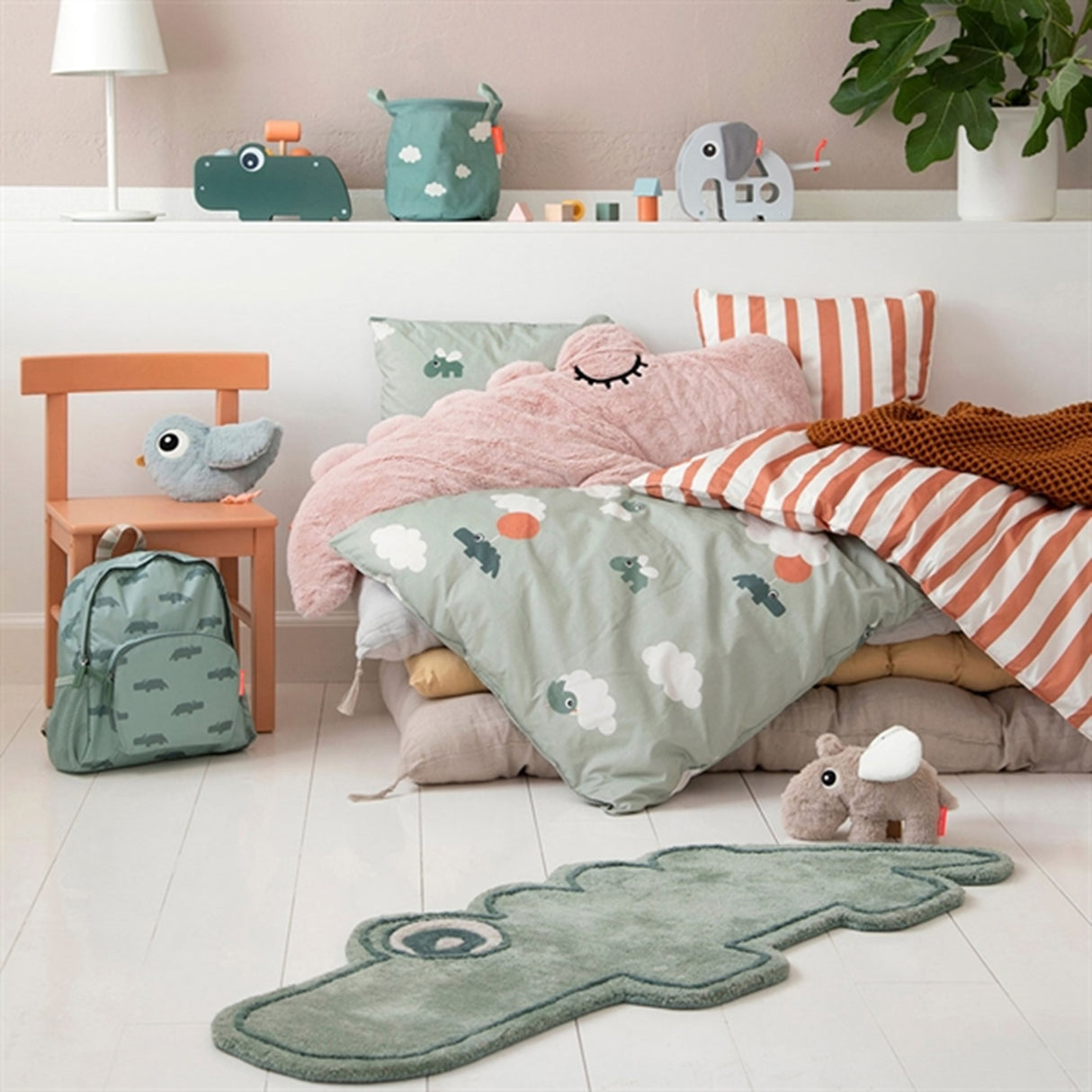 Done by Deer Rug Croco Green