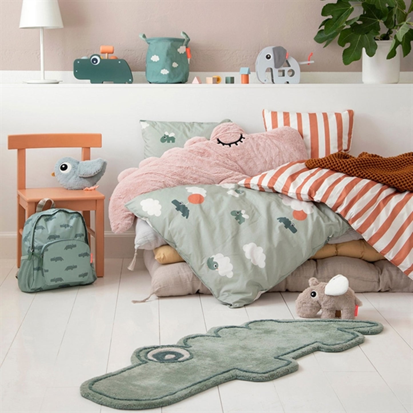 Done by Deer Rug Croco Green