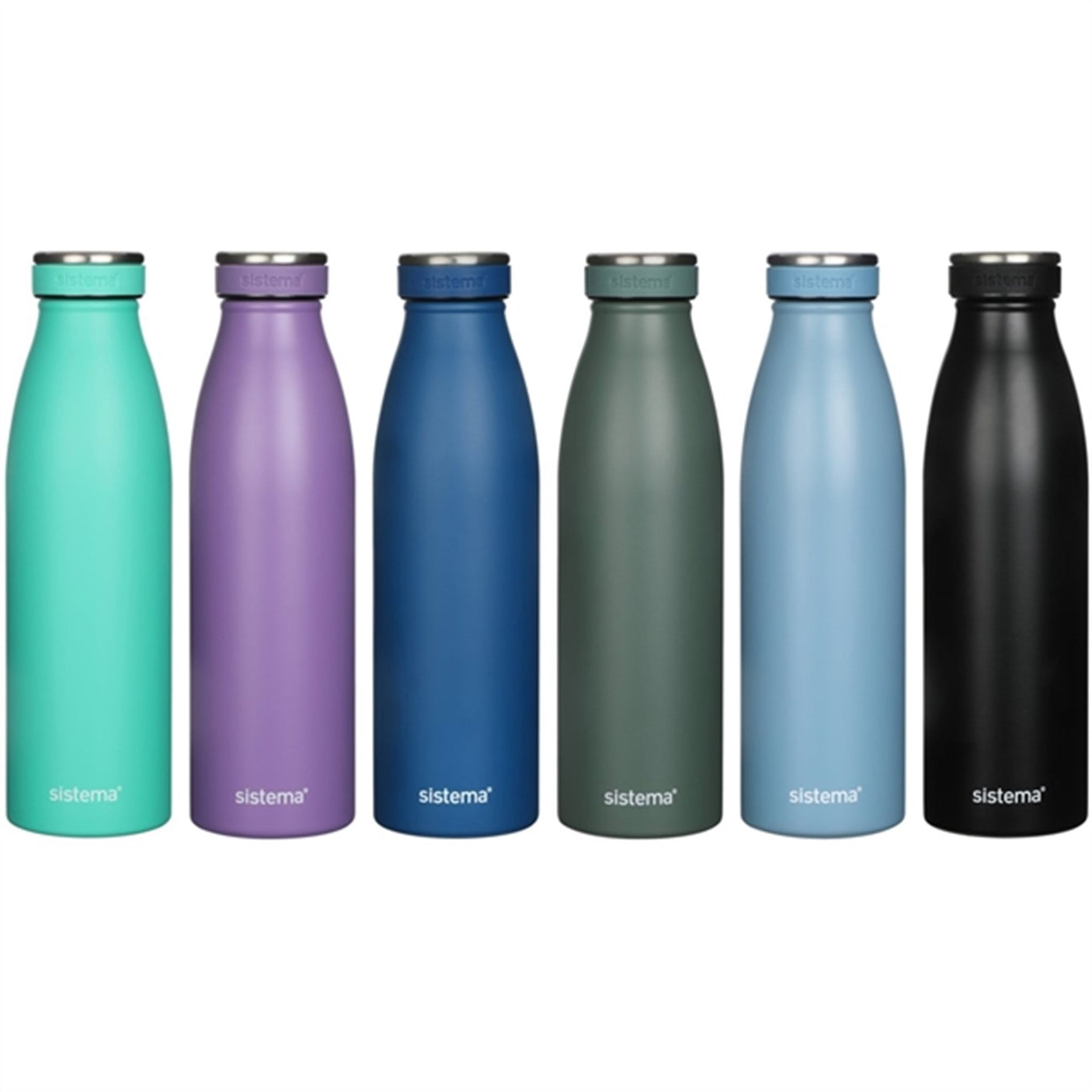 Sistema Stainless Steel Drink Bottle 500 ml Coast Blue
