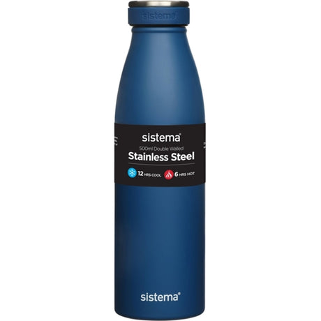 Sistema Stainless Steel Drink Bottle 500 ml Ocean Blue