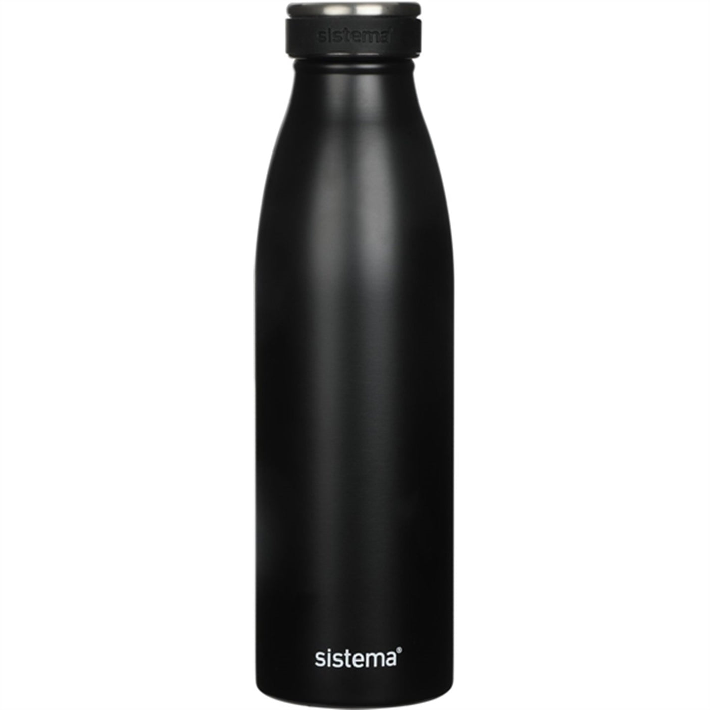 Sistema Stainless Steel Drink Bottle 500 ml Black