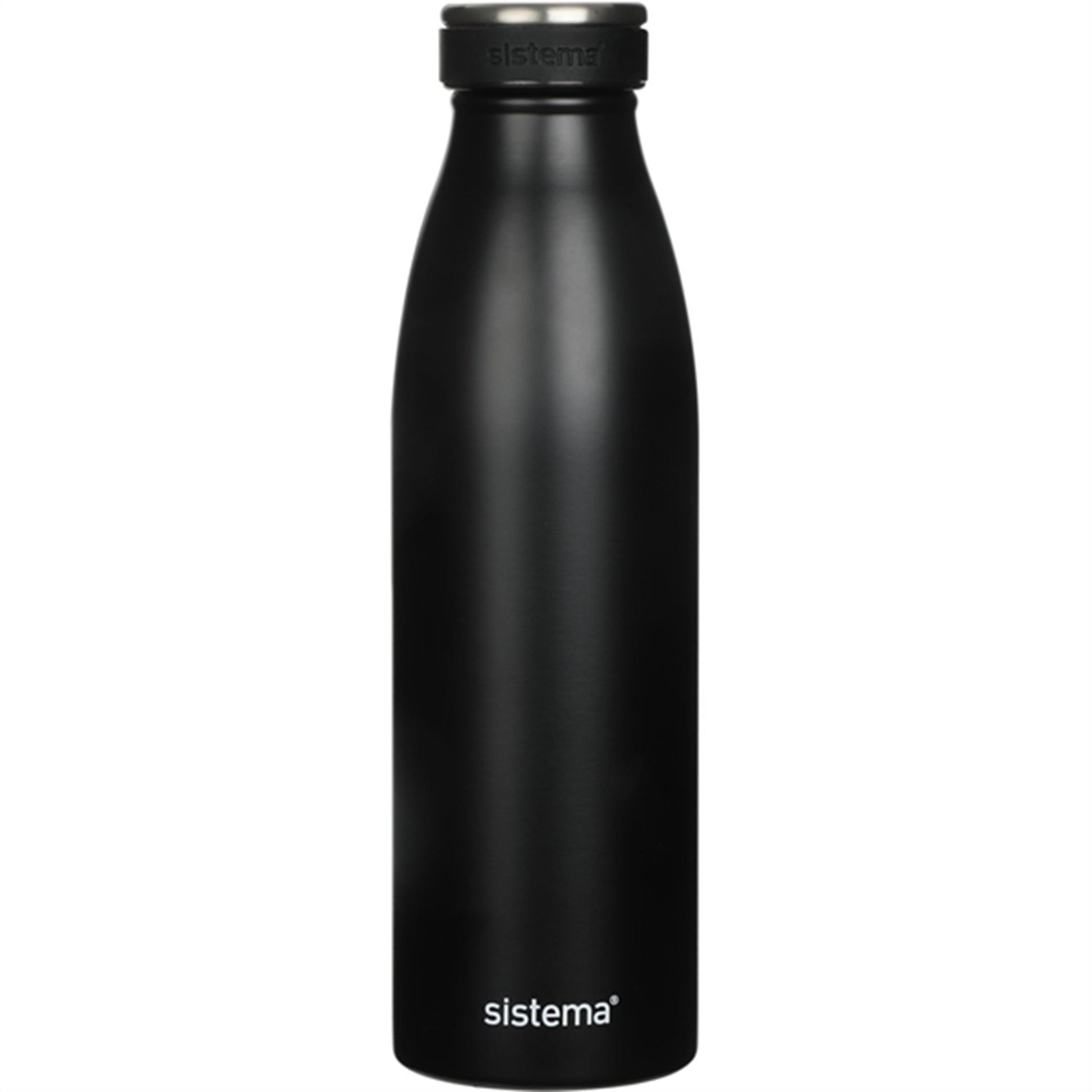 Sistema Stainless Steel Drink Bottle 500 ml Black