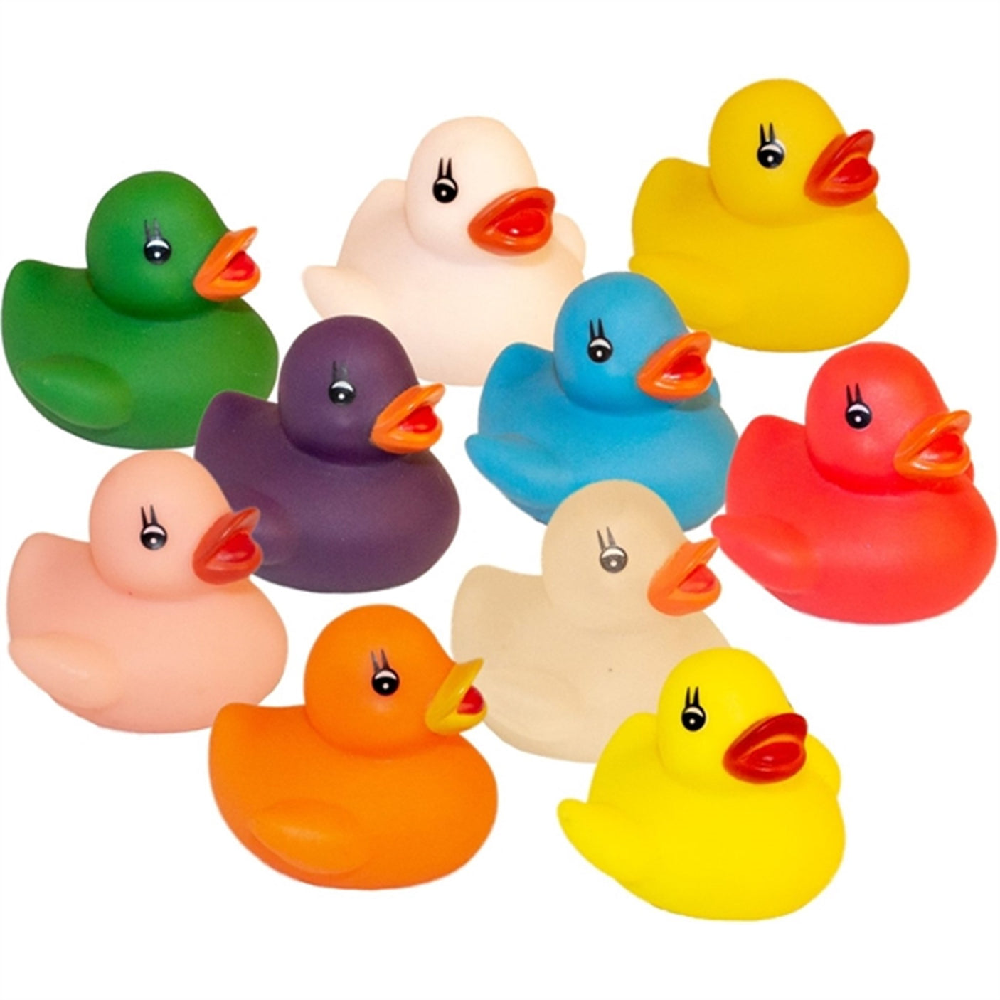 Magni Bath Ducks in a Set of 10 Pieces Multi