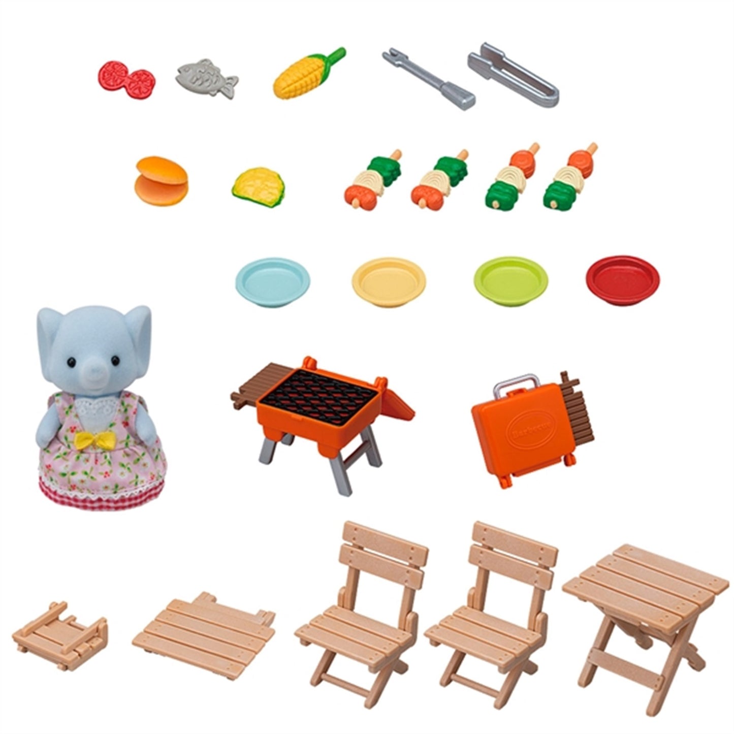 Sylvanian Families® BBQ Picnic Set Elephant Girl