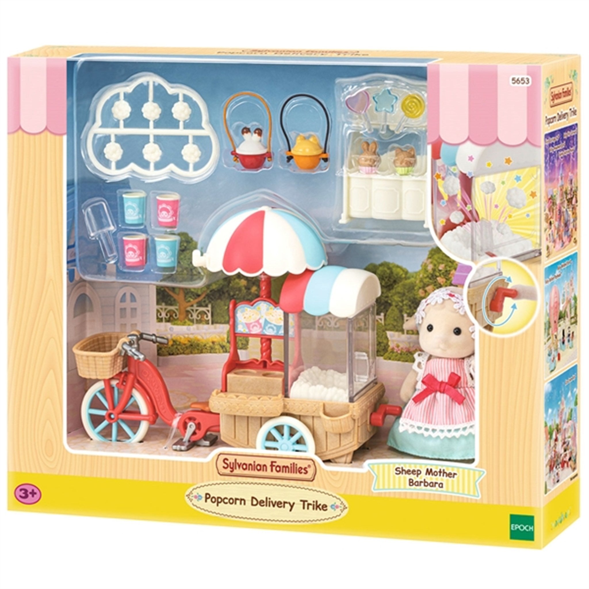 Sylvanian Families Popcorn Delivery Service With Figur