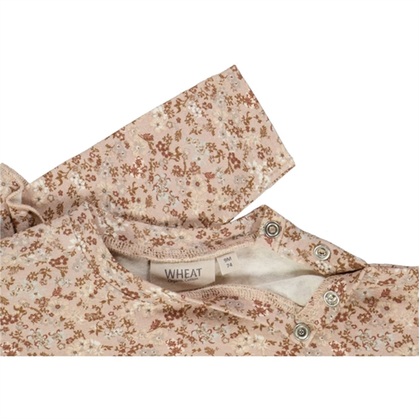 Wheat Pale Lilac Flowers Lilja Jersey Dress